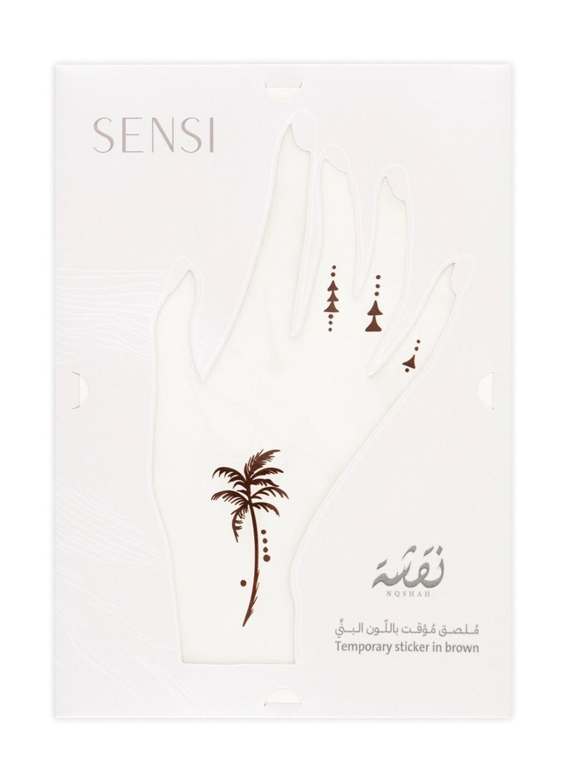 سينسي وشم مؤقت بالحناء من سينسي نقشاه - 7 بني - Image 1
